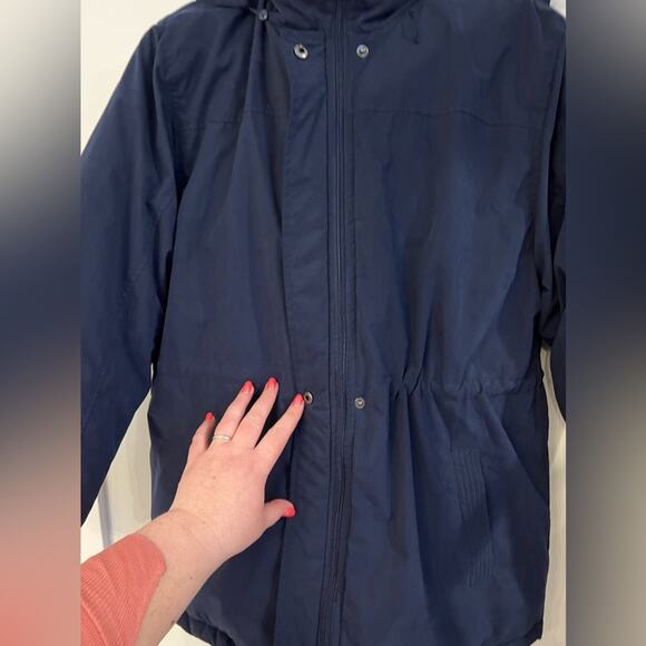 WEATHER STOPPERS Coat Jacket by Totes Size LP Powder Blue Hooded - Picture 10 of 14